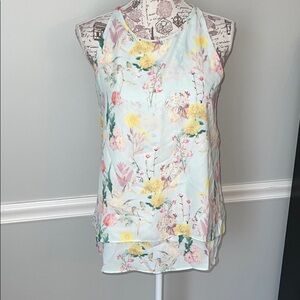 Tabitha Webb Blue Floral Tank Small